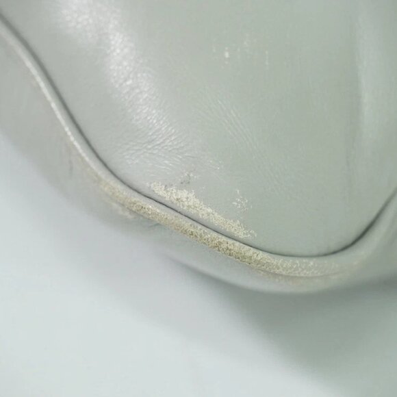 Maison Margiela Grand Slam Leather Shoulder Crossbody Bag Gray Silver - Picture 3 of 15